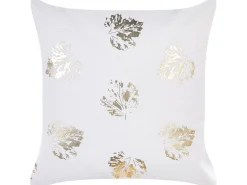 Beliani Koristetyyny Sametti Valkoinen 45 X 45 Cm 2 Kpl Goldenrod Store