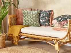 Beliani Koristetyyny Sametti Vihrea 45 X 45 Cm Rungia Best Sale