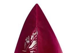 Beliani Koristetyyny Sametti Viininpunainen 45 X 45 Cm 2 Kpl Goldenrod Shop