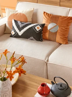 Beliani Koristetyyny Samettinen 2Kpl 45 X 45 Cm Oranssi Ceropegia Best Sale