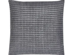 Beliani Koristetyyny Samettinen 2Kpl 45 X 45 Cm Harmaa Aspidistra Sale