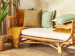 Beliani Koristetyyny Sinapinkeltainen 45 X 45 Cm 2 Kpl Subulata Cheap