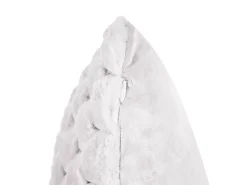 Beliani Koristetyyny Tekoturkis Valkoinen 43 X 43 Cm 2 Kpl Purslane Clearance