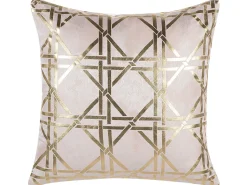 Beliani Koristetyyny Vaaleanpunainen/Kulta 45 X 45 Cm 2 Kpl Cassia Hot