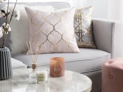 Beliani Koristetyyny Vaaleanpunainen 45 X 45 Cm 2 Kpl Alyssum Discount