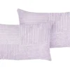 Beliani Koristetyyny Vakosametti Violetti 47 X 27 Cm 2 Kpl Millet Discount