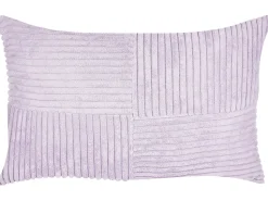 Beliani Koristetyyny Vakosametti Violetti 47 X 27 Cm 2 Kpl Millet Discount