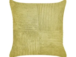 Beliani Koristetyyny Vakosametti Oliivinvihrea 43 X 43 Cm 2 Kpl Millet Fashion