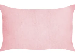 Beliani Koristetyyny Vakosametti Vaaleanpunainen 47 X 27 Cm 2 Kpl Millet Store