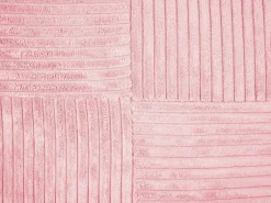 Beliani Koristetyyny Vakosametti Vaaleanpunainen 47 X 27 Cm 2 Kpl Millet Store