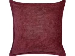 Beliani Koristetyyny Vakosametti Viininpunainen 43 X 43 Cm 2 Kpl Zinnia Online