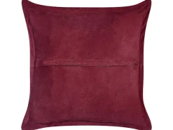 Beliani Koristetyyny Vakosametti Viininpunainen 43 X 43 Cm 2 Kpl Zinnia Online