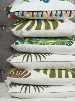 Beliani Koristetyyny Valkoinen 45 X 45 Cm 2 Kpl Mallow Clearance