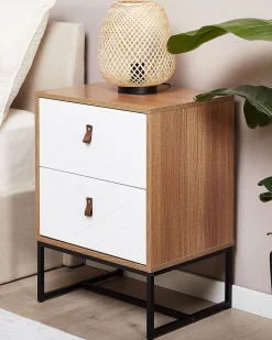 Beliani Koristetyyny Valkoinen Kohokuvioitu 45 X 45 Cm 2 Kpl Azalea Outlet