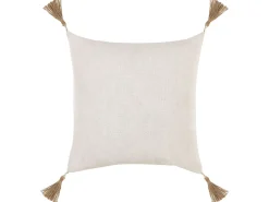 Beliani Koristetyyny Valkoinen Kohokuvioitu 45 X 45 Cm 2 Kpl Azalea Outlet