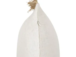 Beliani Koristetyyny Valkoinen Kohokuvioitu 45 X 45 Cm 2 Kpl Azalea Outlet