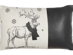 Beliani Koristetyyny 30X50 Cm 2 Kpl Mustavalkoinen Sven Cheap