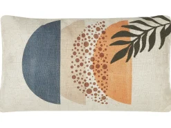 Beliani Koristetyynynpaallinen Monivarinen 30 X 50 Cm Abstrakti Kuviointi Browallia Outlet