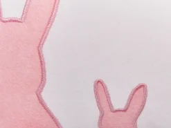 Beliani Koristetyynysetti 2 Kpl Pupukuviolla 45 X 45 Cm Valkoinen/Vaaleanpunainen Philox Clearance