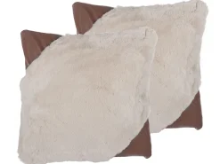 Beliani Koristetyynysetti 42 X 42 Cm Beige / Ruskea Ehnar Flash Sale