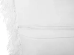 Beliani Koristetyynysetti 45 X 45 Cm Porroinen Valkoinen Cide Best