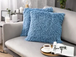 Beliani Koristetyynysetti 45 X 45 Porroinen Sininen Cide Best Sale