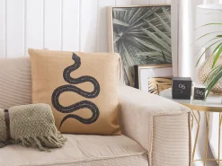 Beliani Koristetyynysetti Kaarme 45 X 45 Cm Beige Manora Best Sale