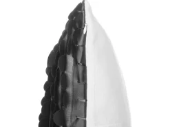 Beliani Koristetyynysetti Keinonahkaa 45X45Cm Musta Lobelia Cheap