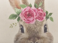 Beliani Koristetyynysetti 2Kpl Pupukuviolla Ruskeanharmaa 45 X 45 Cm Tulipa Shop