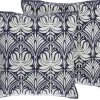 Beliani Koristetyynysetti Kuviolla 45X45Cm Valkoinen/Sininen Nemesia Cheap