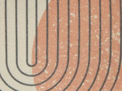 Beliani Koristetyynysetti Monivarinen Geometrinen Kuviointi 30 X 50 Cm Gerbera Hot