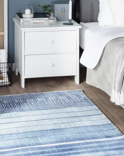 Beliani Koristetyynysetti Mustavalkoinen Siksak-Kuvio 45X45Cm Nerine New