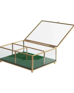 Beliani Korurasia Lasi Kulta 21 X 17 Cm Saintes Fashion