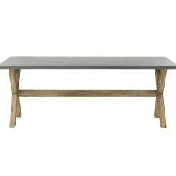 Beliani Kuitusementti Puutarhasetti 2 Penkilla Ja 2 Jakkaralla Harmaa Olbia Cheap