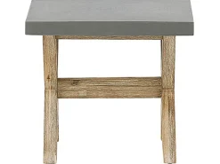 Beliani Kuitusementti Puutarhasetti 2 Penkilla Ja 2 Jakkaralla Harmaa Olbia Cheap