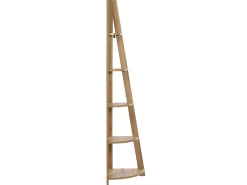 Beliani Kulmahylly 5 Hyllya Vaalea Puu Mobile Solo Cheap