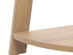 Beliani Kulmahylly 5 Hyllya Vaalea Puu Mobile Solo Cheap