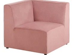 Beliani Kulmamoduuli Vakosametti Vaaleanpunainen Lemvig Best