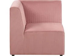 Beliani Kulmamoduuli Vakosametti Vaaleanpunainen Lemvig Best