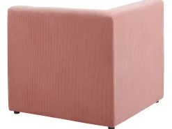 Beliani Kulmamoduuli Vakosametti Vaaleanpunainen Lemvig Best