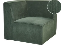 Beliani Kulmamoduuli Vakosametti Tummanvihrea Lemvig Online