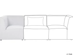 Beliani Kulmamoduuli Vakosametti Luonnonvalkoinen Lemvig Cheap