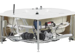 Beliani Kulmaporeamme Led-Valot Bluetooth-Kaiutin Valkoinen 150 X 114 Cm Milano Flash Sale