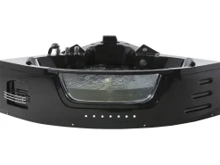 Beliani Kulmaporeamme Led-Valot Musta 214 X 155 Cm Martinica Cheap