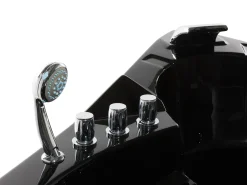 Beliani Kulmaporeamme Led-Valot Musta 214 X 155 Cm Martinica Cheap