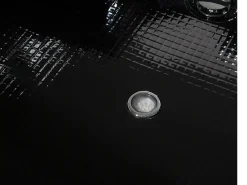 Beliani Kulmaporeamme Led-Valot Musta 214 X 155 Cm Martinica Cheap