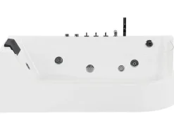 Beliani Kulmaporeamme Led-Valot Valkoinen 170 X 80 Cm Acuario Cheap