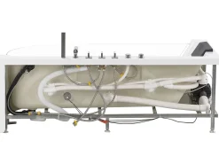 Beliani Kulmaporeamme Led-Valot Valkoinen 170 X 80 Cm Acuario Cheap