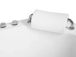 Beliani Kulmaporeamme Led-Valot Valkoinen 201 X 150 Cm Mangle Shop