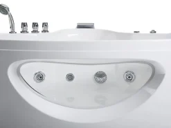 Beliani Kulmaporeamme Led-Valot Valkoinen 205 X 146 Cm Tocoa Flash Sale